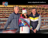 Капитан хоккейного клуба Оксана Костюкевич вернулась в Волгодонск с Олимпийской эстафеты в Шахтах