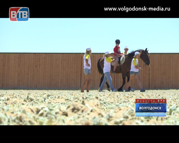 В Волгодонске открылся центр ипотерапии для детей с нарушениями здоровья «Добрая лошадка»
