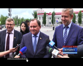 Председатель Заксобрания области Виктор Дерябкин посетил Волгодонск с рабочим визитом