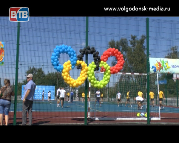 В хуторе Потапов открыта новая спортивная площадка