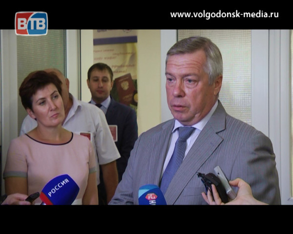Волгодонск с рабочим визитом посетил губернатор Ростовской области Василий Голубев
