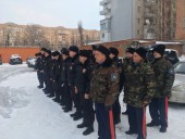 Казачьи дружинники Волгодонска помогают полицейским в охране общественного порядка