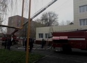 В Волгодонске произошел пожар на территории ЦГБ