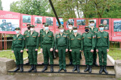 Состоялась первая в этом году отправка юношей-казаков на военную службу