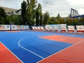 Планета баскетбола «Оранжевый атом»: в Волгодонске завершается сооружение специализированной баскетбольной площадки