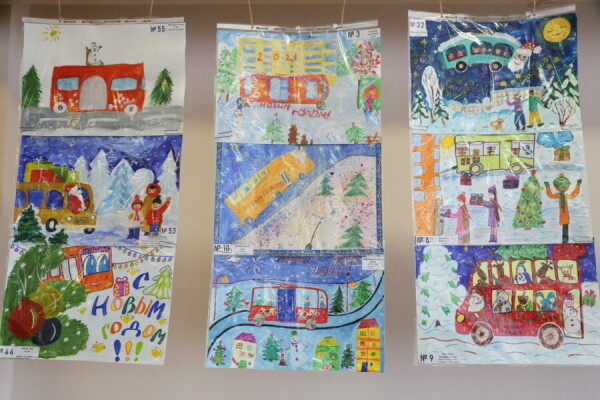Подведены итоги конкурса детских рисунков «ВолшеБус. Новогоднее путешествие»