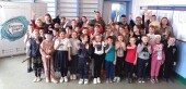 Руководитель волгодонского клуба «Атаман» продемонстрировал приемы фланкировки школьникам из станицы Хорошевской