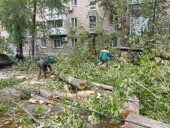 Волгодонские коммунальщики продолжают убирать упавшие деревья и восстанавливать электроснабжение в домах