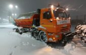 Первый снег вывел на дороги 13 единиц коммунальной техники