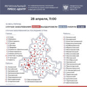 Число подтверждённых инфицированных коронавирусом увеличилось в Ростовской области на 160