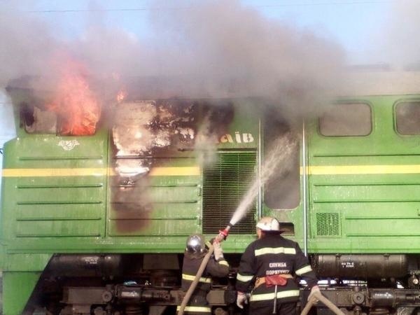 Пожар в грузовом вагоне поезда в  Волгодонске
