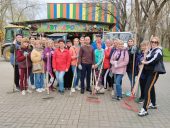 В Волгодонске прошел традиционный субботник в парке «Победа»