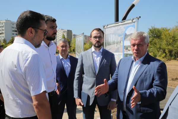 Губернатор Ростовской области посетил объекты благоустройства Волгодонска, реализующиеся при поддержке атомщиков