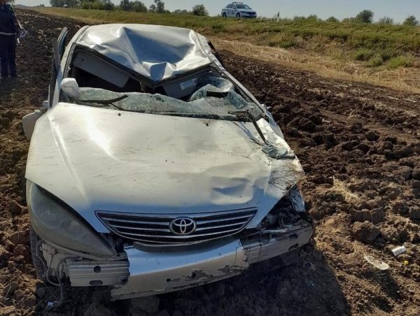 Под Волгодонском в ДТП с «перевертышем» пострадала водитель «Тойоты»