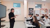Ростовская АЭС: открытый урок физики прошел в новой школе, построенной при поддержке Госкорпорации «Росатом»