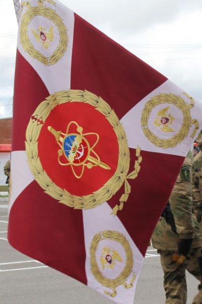 В войсковой части 3504 состоялась церемония вручения боевого знамени